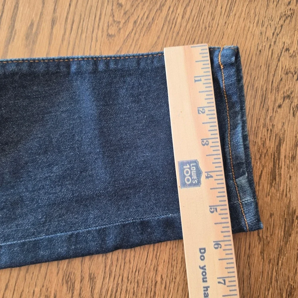 Levis lot 502 big E Slim Fit Jeans Mens Dark Indigo Blue Denim Pants W29 L30